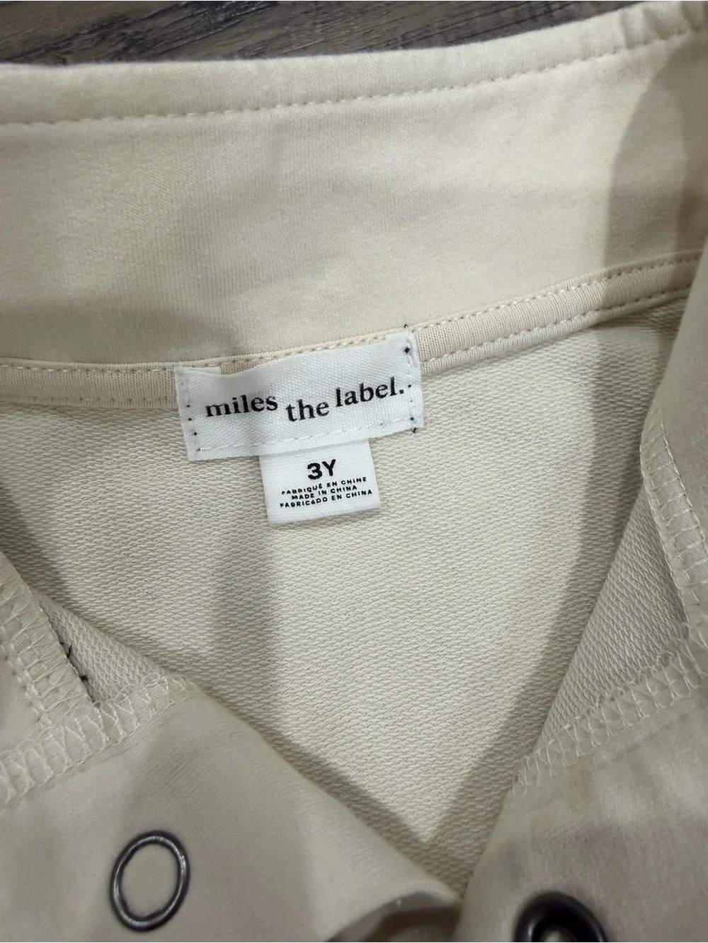 Kids Two-Tone Ivory and Black Pullover Sweater